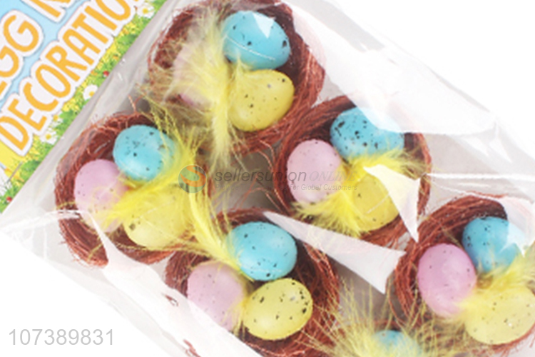 Wholesale Holiday Decoration Bird Nest Easter Egg Nest Decoration