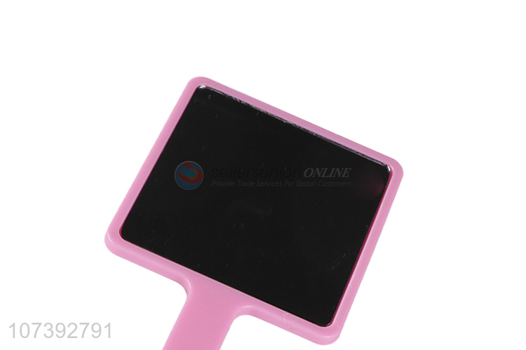 Good Factory Price Square Colorful Cosmetic Mirror With Handle