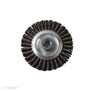 Custom logo steel wire wheel brush for deburring polishing rust removal