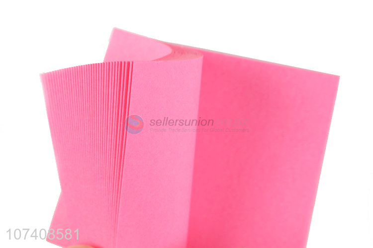 Latest style fluorescent paper sticky notes self-adhesive memo pad