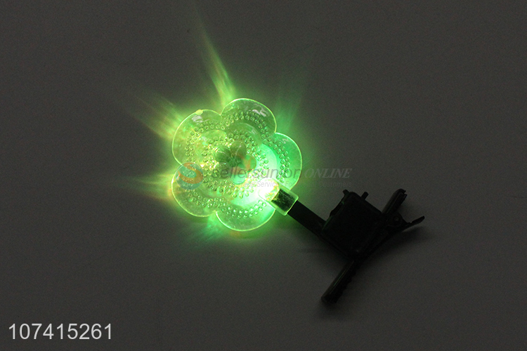 Factory Price Led Glowing Hairpin Flashing Hair Clip Toy For Kids