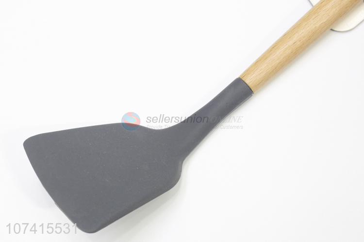 Premium Quality Household Wooden Handle Kitchen Silicone Shovel