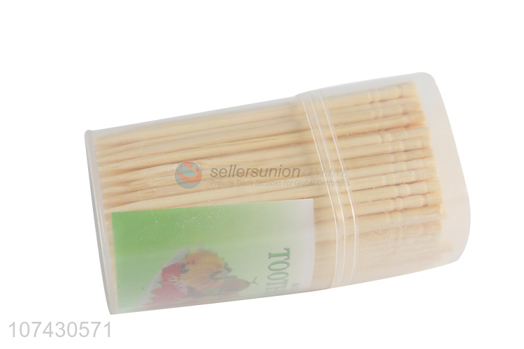 Suitable Price 180Pcs Natural Bamboo Toothpicks Cheap Disposable Toothpick