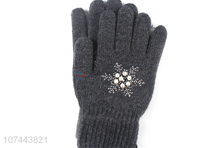 Custom Soft Woollen Gloves Comfortable Warm Gloves