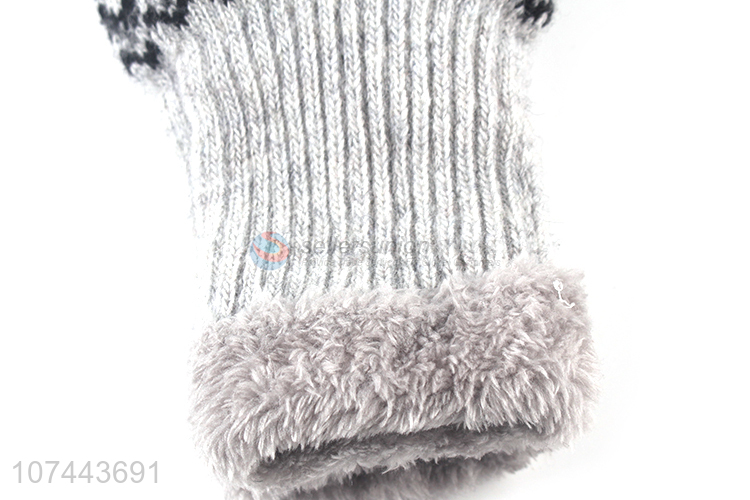 High Quality Soft Woollen Gauntlet Gloves For Women