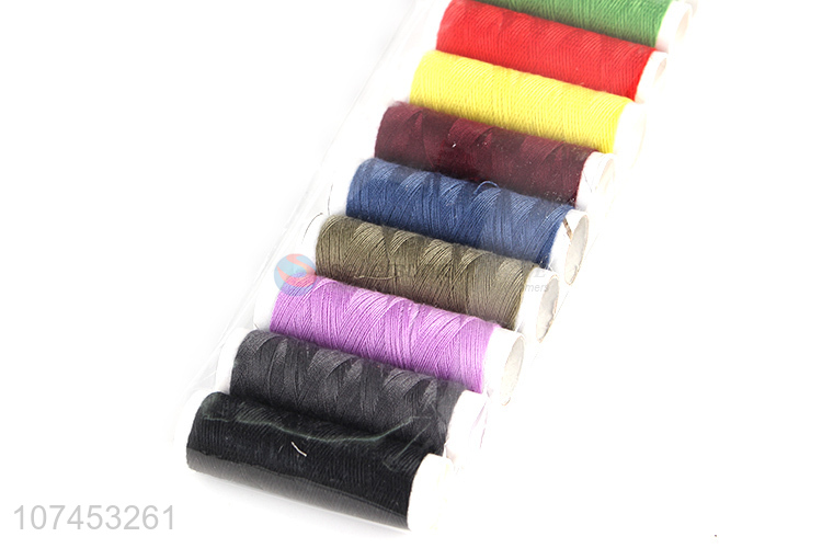 Wholesale 10 Pieces Mixed Color Sewing Thread Set