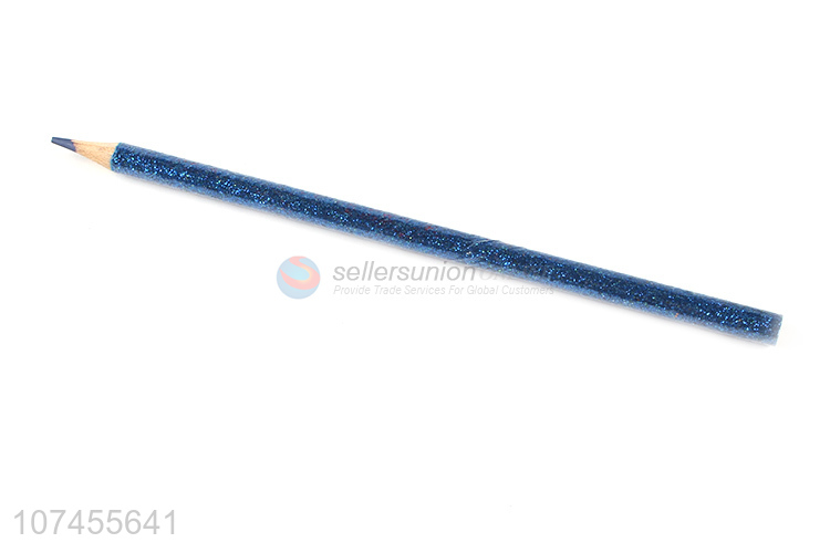 Most popular 6-color glitter wood colored pencil for students
