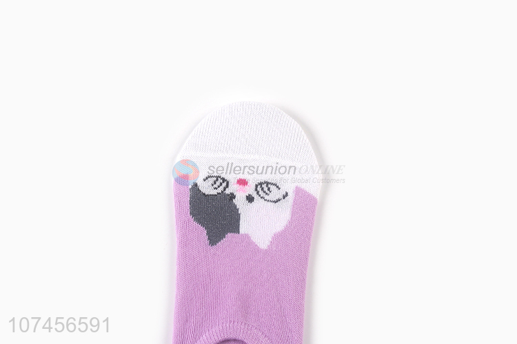 China manufacturer anti-slip socks ladies no show socks