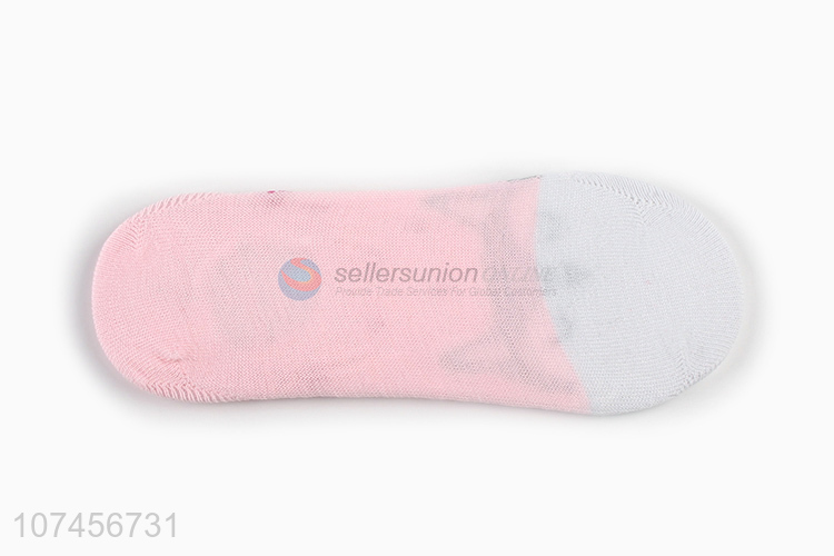 Hot selling non-slip boat sock women invisible socks