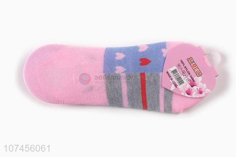 China supplier custom logo comfortable ladies ship socks