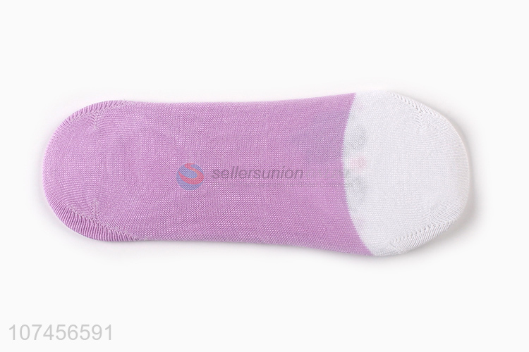 China manufacturer anti-slip socks ladies no show socks