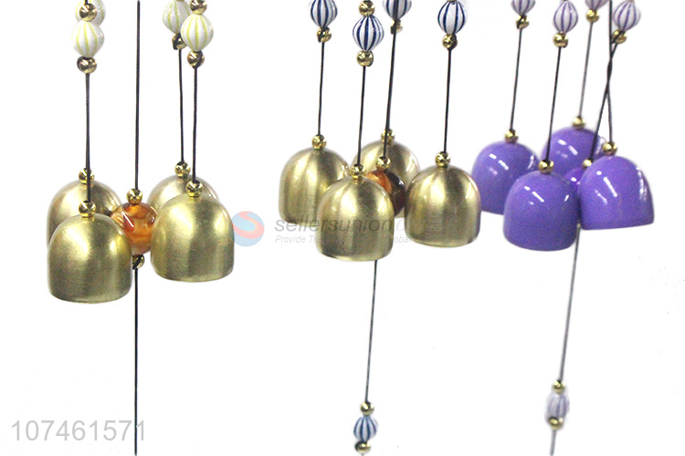 New design creative hot-air balloon shape wind chimes ceramic crafts for decoration