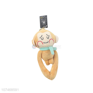 Reasonable price soft stuffed monkey toy with key ring