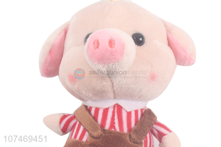 Competitive Price Cute Pig Plush Toy Keychain Charm Key Holder