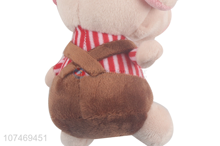 Competitive Price Cute Pig Plush Toy Keychain Charm Key Holder