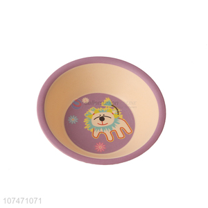 Cute design lion pattern children plate for dinner