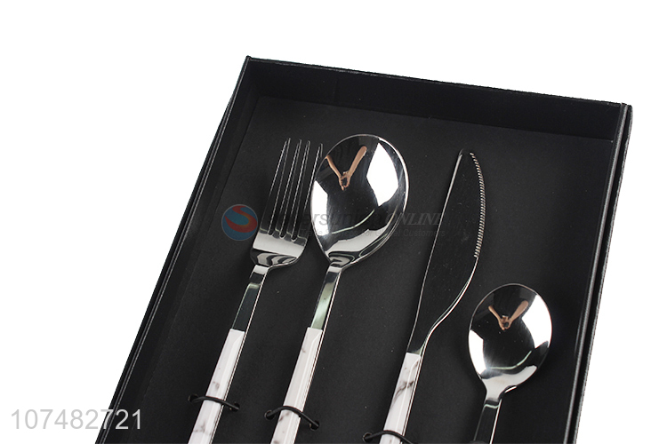 New Design 4 Pieces Knife Fork Spoon Cutlery Gift Set