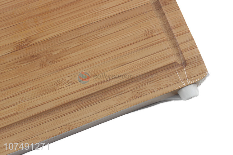 Cheap And Good Quality Bamboo Kitchen Cutting Board With Knife Holder