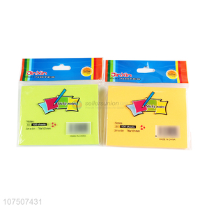 Popular Glossy Pure Color Paper Sticky Notes