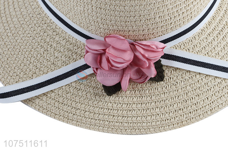 High quality fashion summer sun hat children paper straw hat