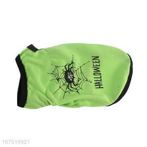 New design Halloween dog clothes spider printed dog vest jacket