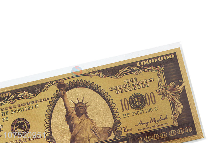 Wholesale 1 million dollars banknote 24k gold foil banknote money