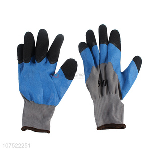 Most popular latex coated working gloves car repairing gloves garden gloves