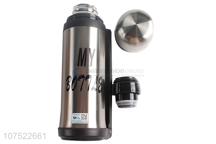 Custom logo portable stainless steel vacuum cup thermos flask thermal bottle