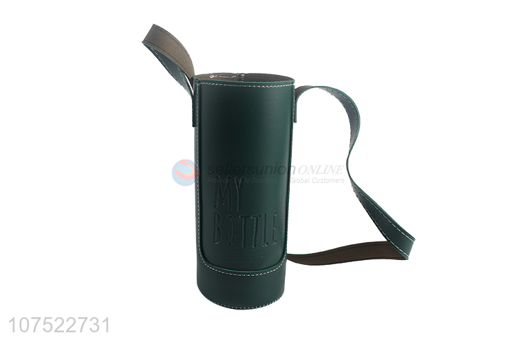 Private label stainless steel space water bottle thermal flask with cup sleeve