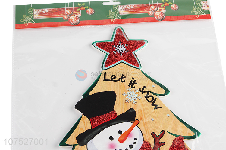 Wholesale Christmas Tree Shape Colorful Christmas Decoration Stickers