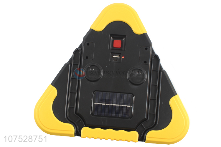 Unique Design Multi-Functional Triangle Warning Work Light Solar Camping Light