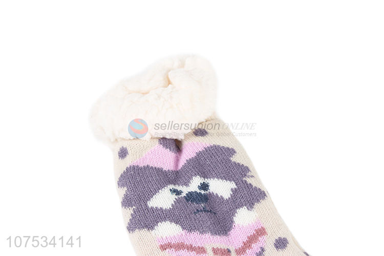 Excellent quality winter home slippers floor socks for ladies