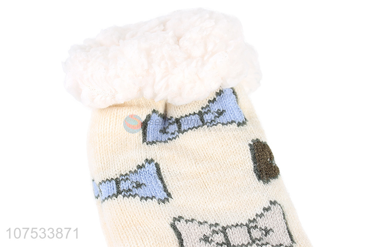 China factory ladies winter room floor socks thick socks