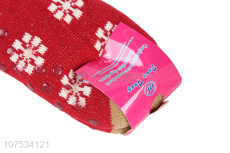 China factory ladies winter warm floor socks home socks