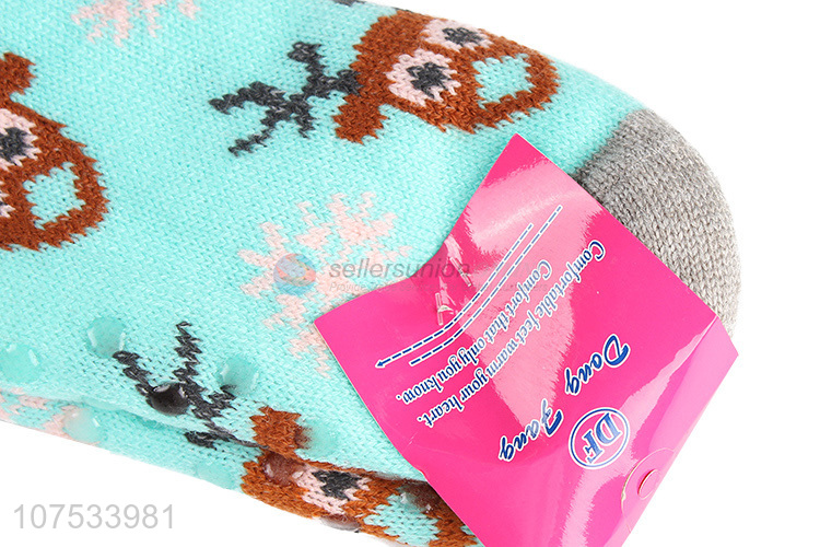 Popular products women thermal slipper socks with fleece lining