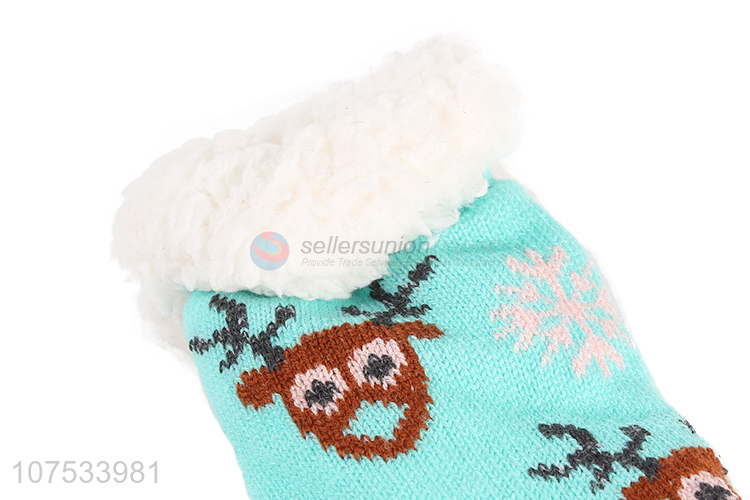 Popular products women thermal slipper socks with fleece lining