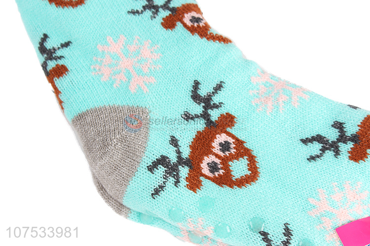 Popular products women thermal slipper socks with fleece lining