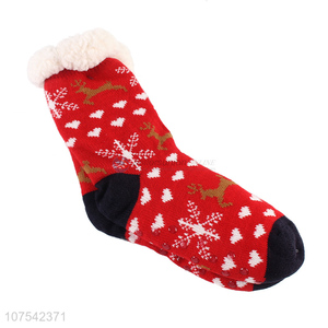 Contracted Design Christmas Winter Warmer Indoor Home Floor Socks