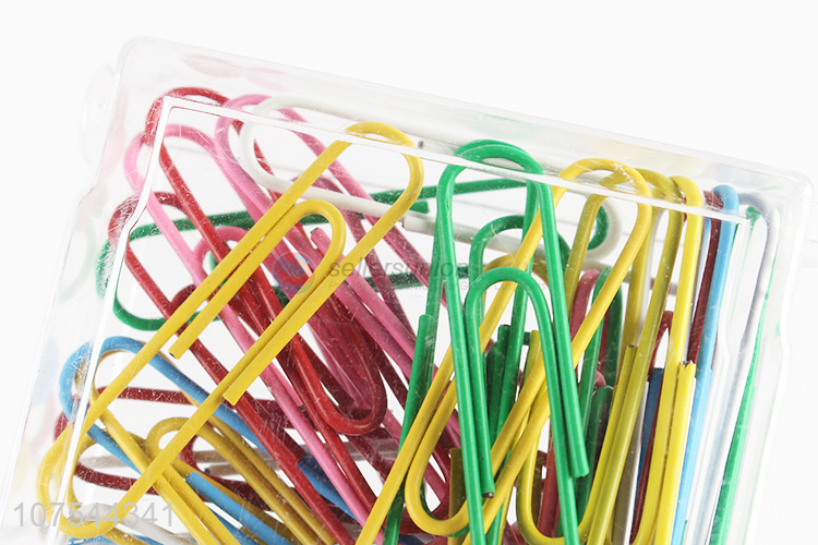 Best price office school stationery 50pcs colorful file binder paper clip