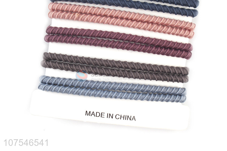 Factory Price Hair Rings High Elastic Durable Simple Hair Ropes