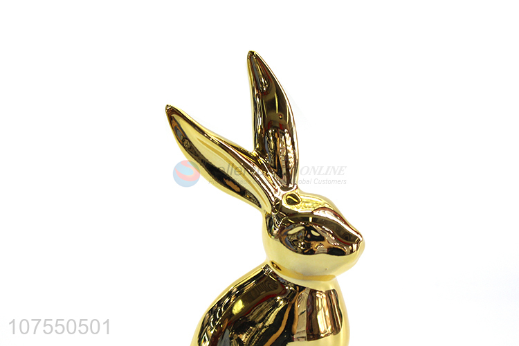 Good Quality Porcelain Crafts Rabbit Ceramic Ornaments For Decoration