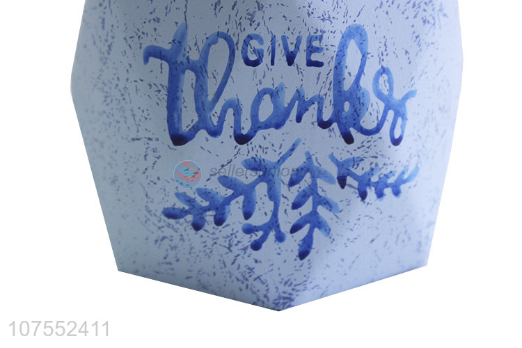 Best Quality Blue Ceramic Flowerpot Fashion Home Decoration