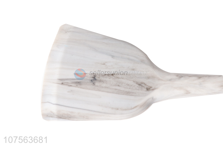 New arrival creative marbling silicone turner with wooden handle