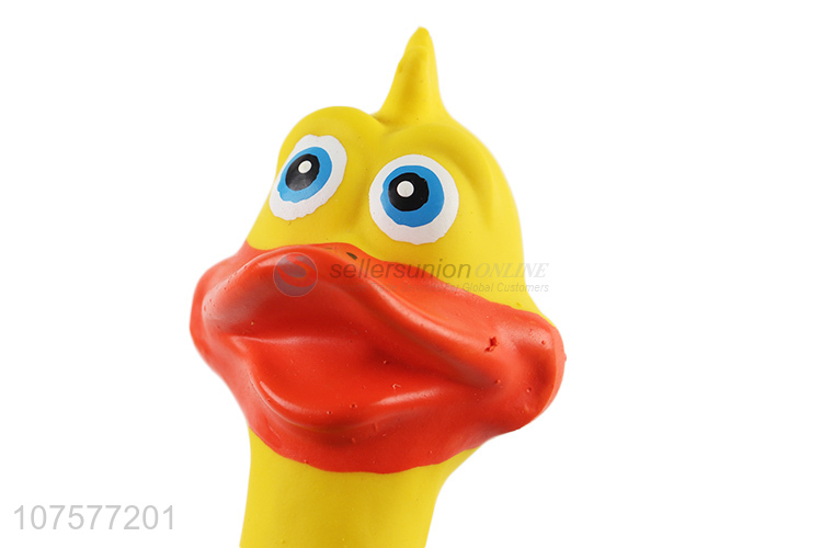 Good Sale Latex Squeaky Duck Pet Toy Soft Chew Toy