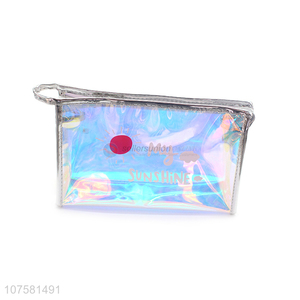 Wholesale waterproof laser makeup bag cosmetic case for women