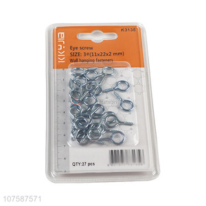 Factory wholesale 3# eye screw wall hanging fasteners