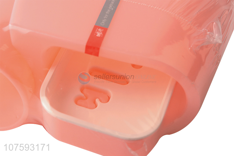 Good sale bathroom wash set plastic tooth cup & soap holder set