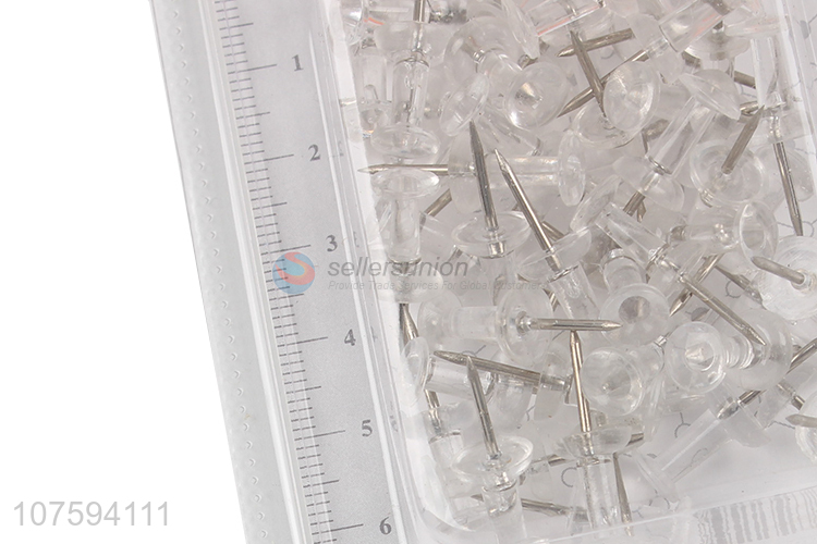 Factory direct sale transparent push pins thumbtacks pushpins