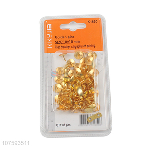 Good sale gold push pins drawing pins thumbtacks