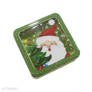 Good Sale Colorful Christmas Gift Box Square Tin Box Candy Box